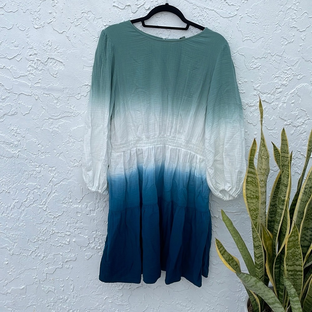 Blue ombre sun dress